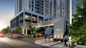 Thiết kế cổng chào sang trọng và bề thế của kiệt tác chung cư hạng sang The Prime.