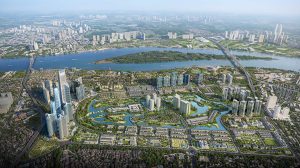 Phối cảnh khu đô thị Ciputra gồm Noble Crystal Tây Hồ và Noble Westlake Tây Hồ